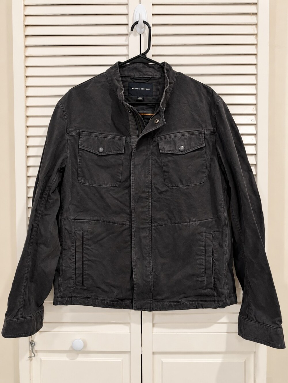 Banana Republic Men’s Black Field Utility Jacket Size Large
